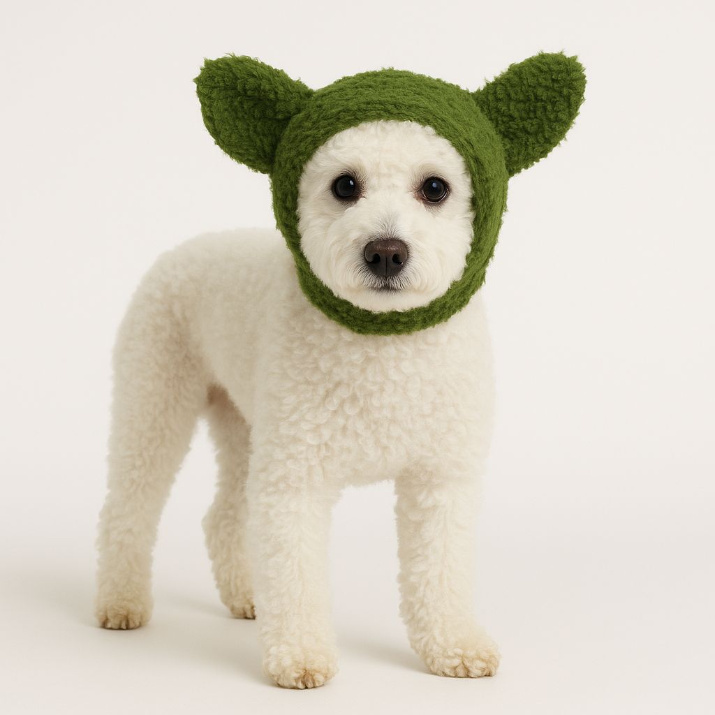 Peluş Kulaklı Köpek Şapkası – XS-XL Küçük ve Orta Irklar İçin