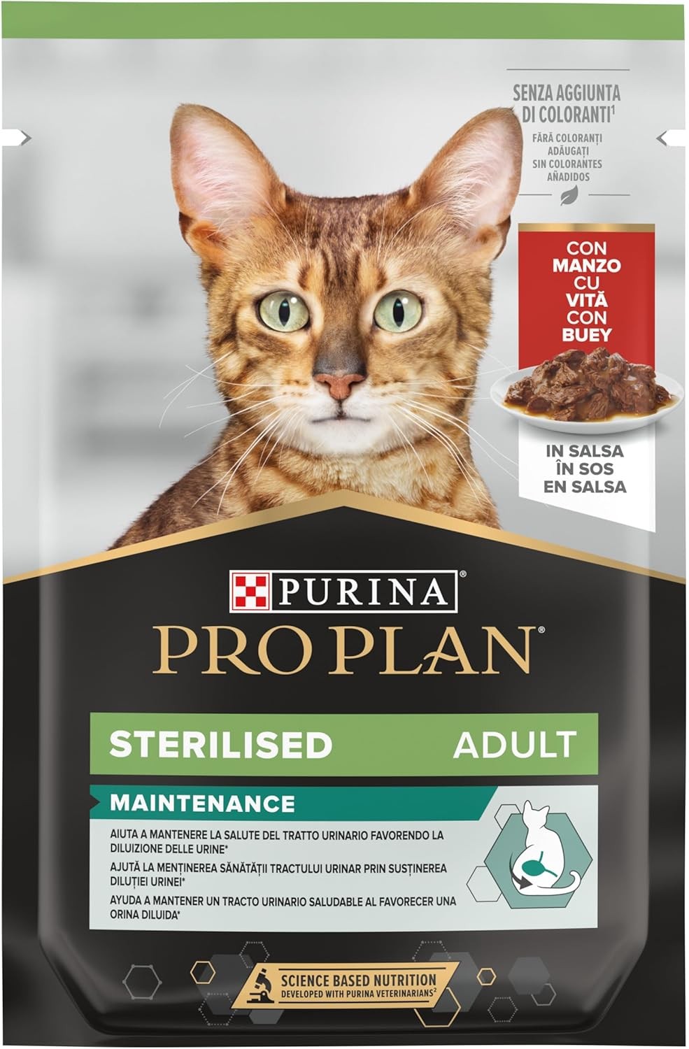 Pro Plan Pouch Sos İçinde Sığır Etli Kısırlaştırılmış Kedi Yaş Maması 85 Gr
