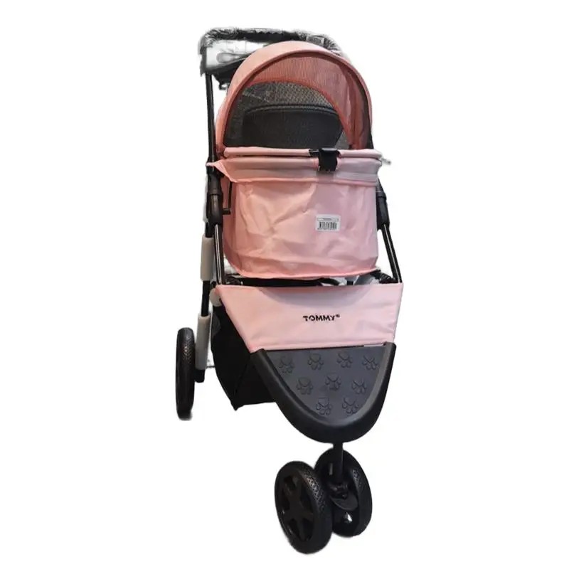 TOMMY EVCİL HAYVAN ARABASI 86x46x94,5CM PEMBE MAX 15 KG