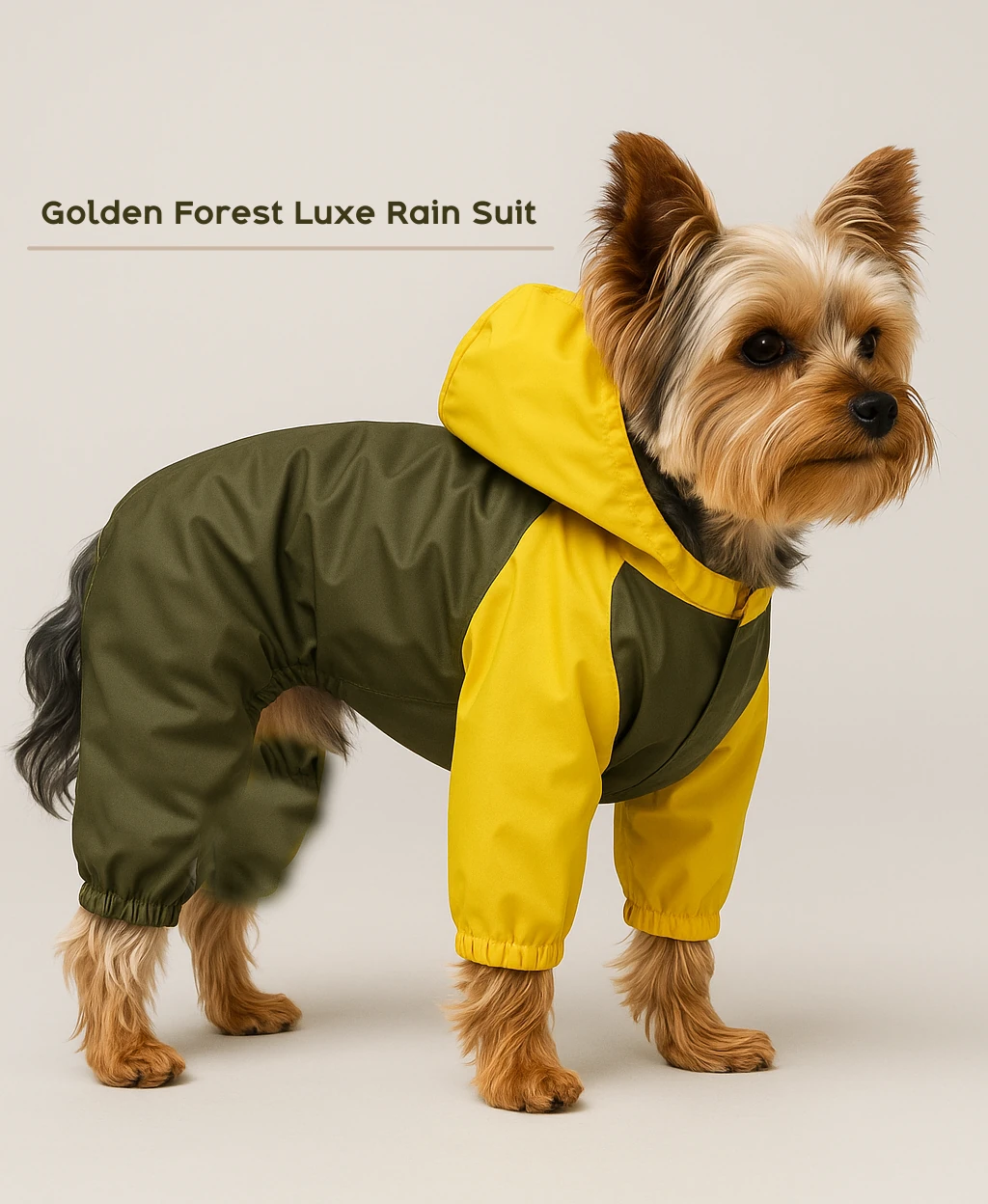 Golden Forest Luxe Rain Suit - Kedi & Köpek Yağmurluk & Rüzgarlığı image