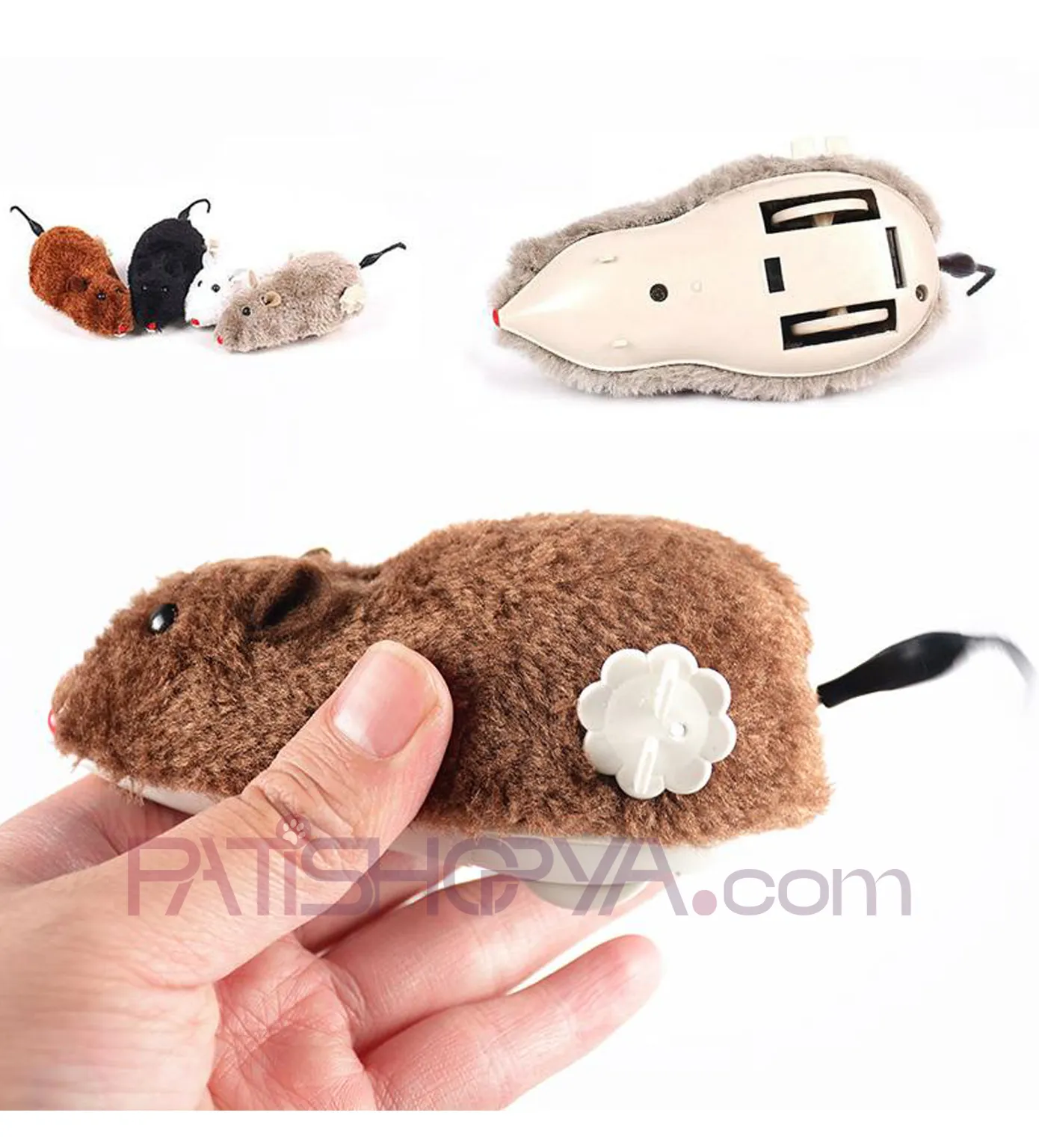 Kurmalı Fare Kedi Oyuncağı main variant image