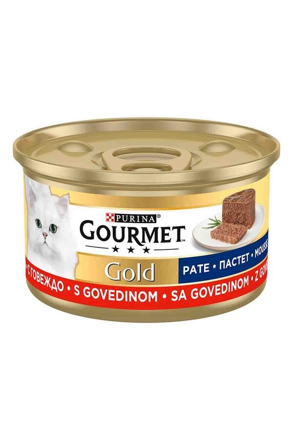 Gourmet Gold Kıyılmış Sığır Etli Kedi Konservesi 85gr