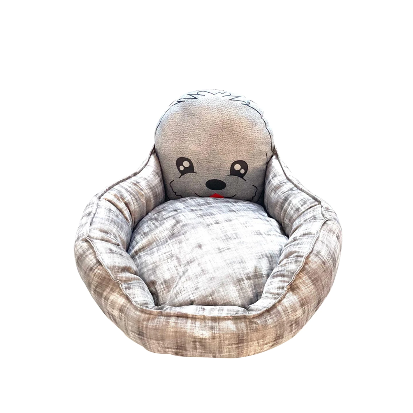 Natura Köpek Kafalı Yatak Mermer Gri main variant image