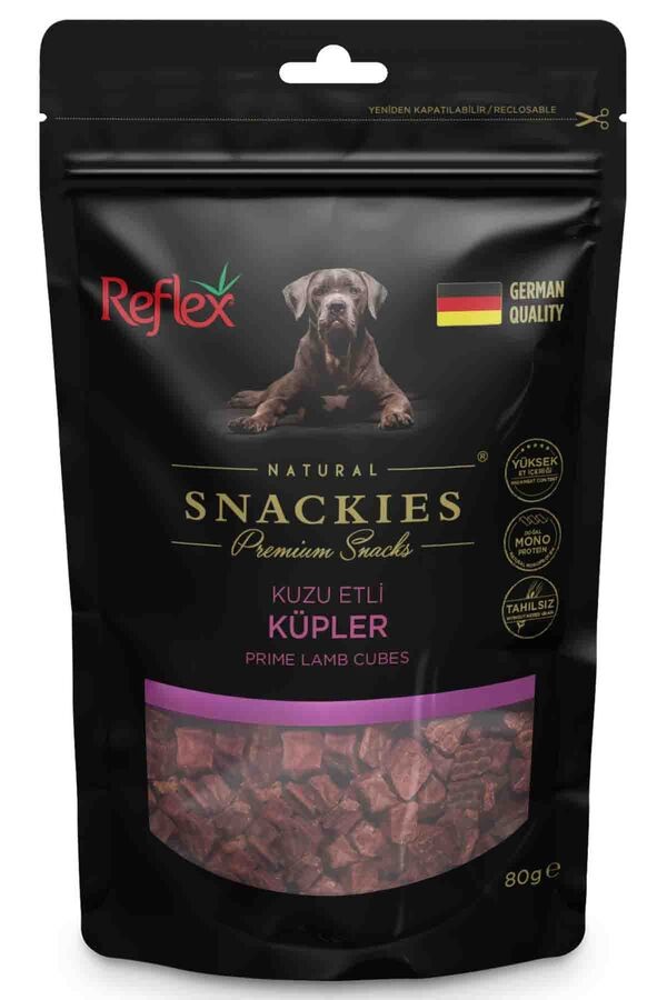 REFLEX SNACKIES KUZU ETLİ KÜPLER 80 G