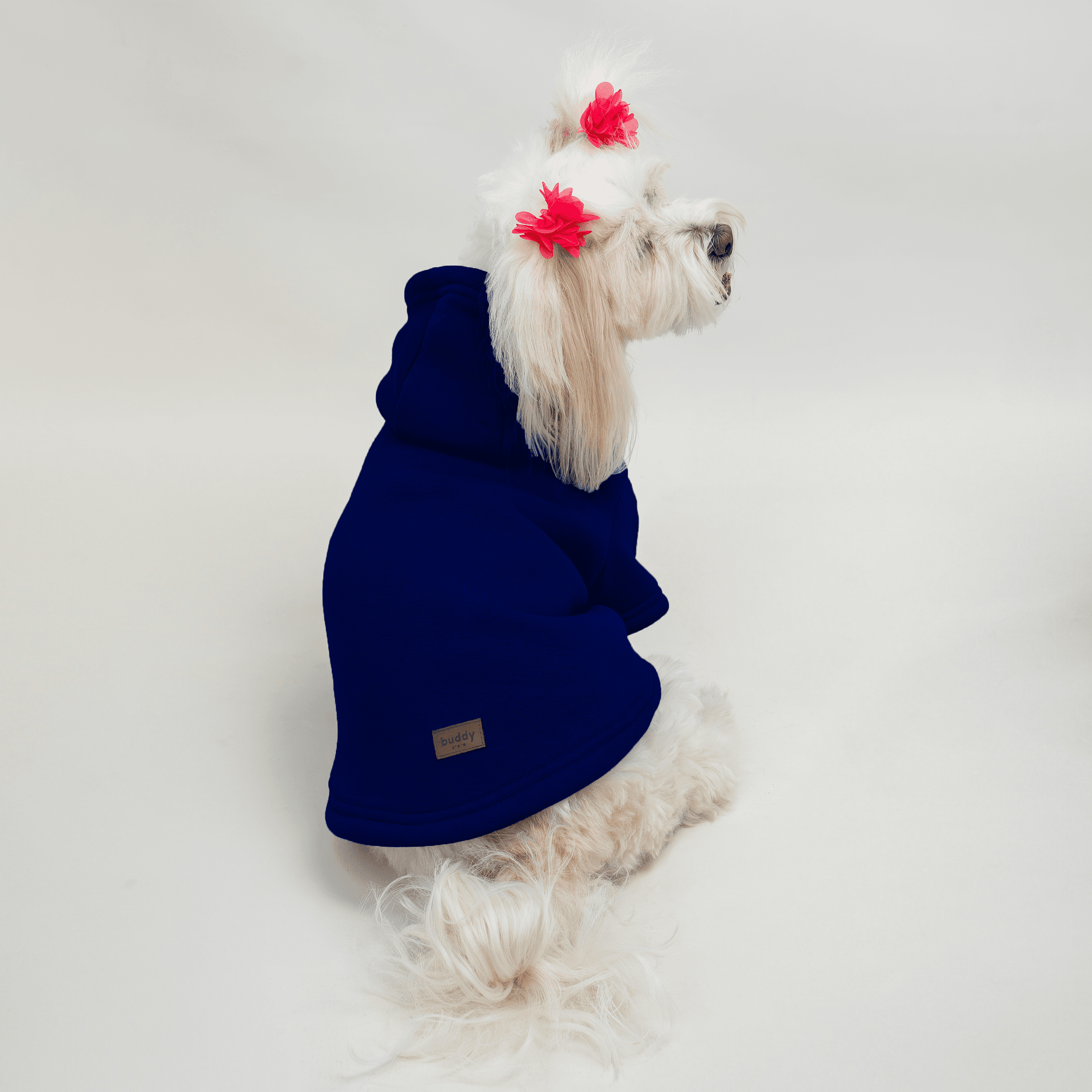 Kedi & Köpek Kıyafeti Sweatshirt -Baskısız Lacivert Sweatshirt hoodie