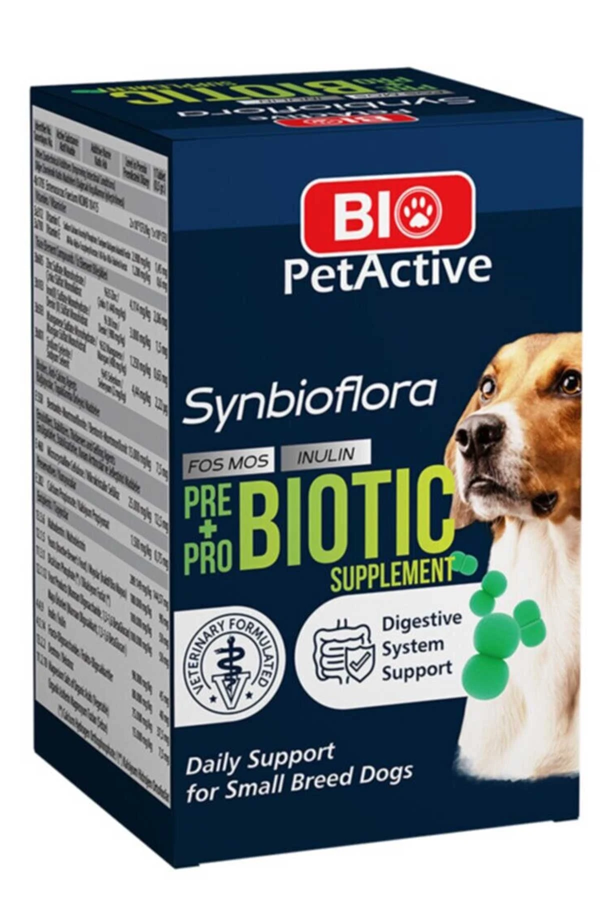 Bio PetActive Synbioflora Küçük Irk Köpekler İçin Probiyotik Tablet 30gr image
