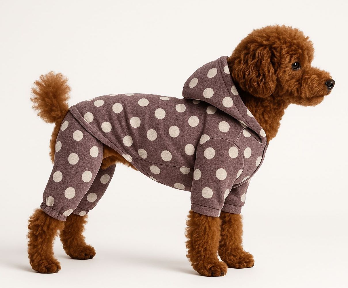 Puantiyeli Cozy 4 Bacaklı Köpek Tulum image