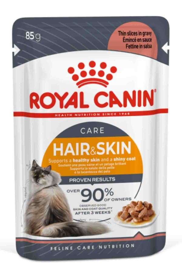 Royal Canin Hair&Skin Gravy Kedi Pouch 85gr