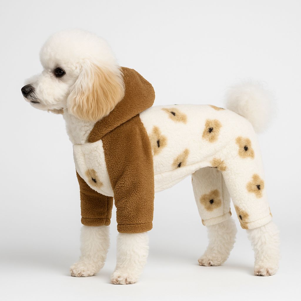 Premium 4 Bacaklı “Teddy Mocha” Welsoft Tulum (Çift Taraflı Yumoş) main variant image