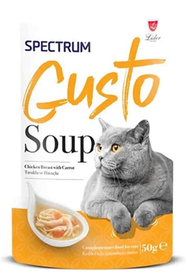 SPECTRUM GUSTO TAVUKLU VE HAVUÇLU KEDİ ÇORBA 50GR