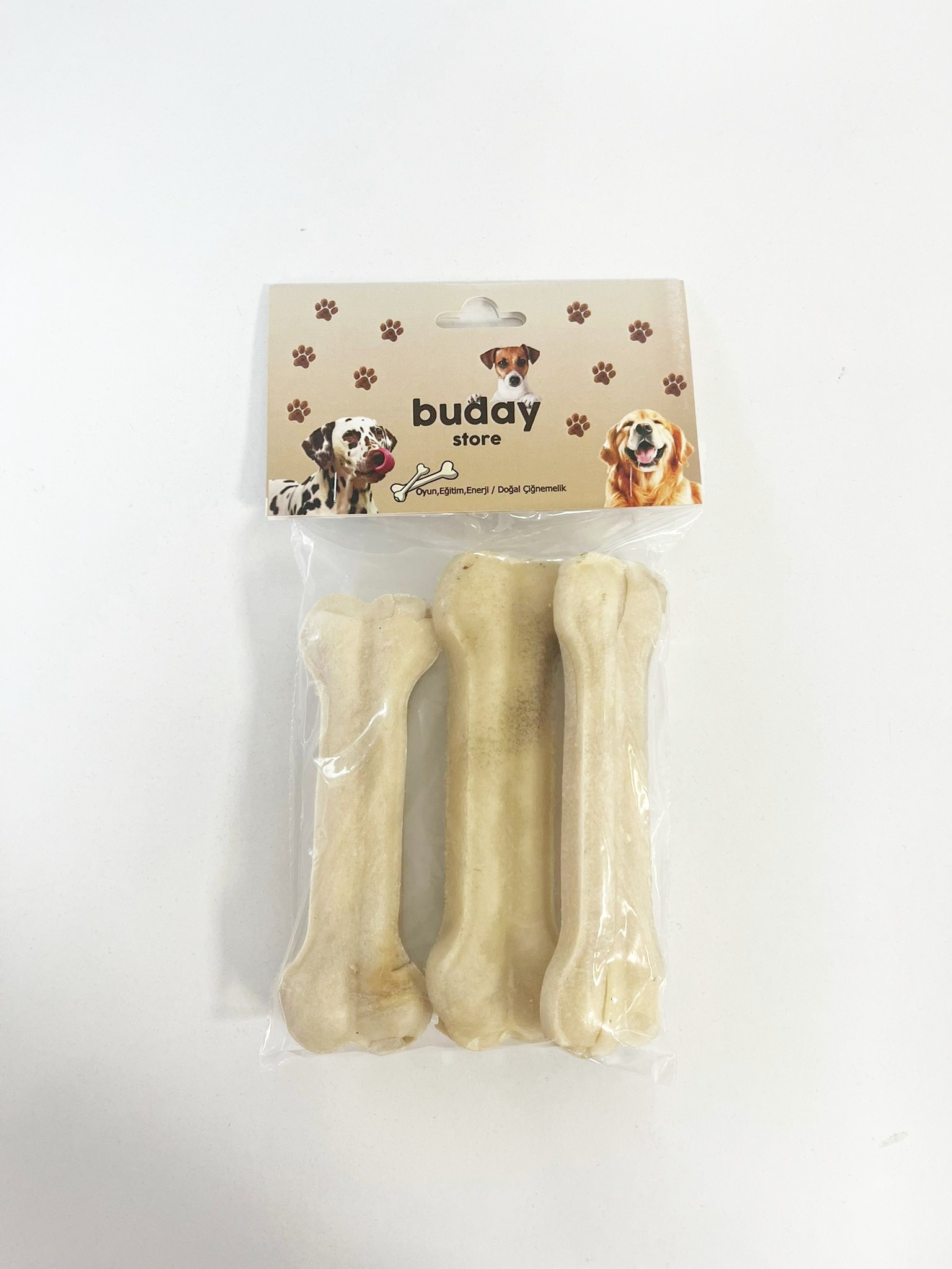 Doğal Sütlü Deri Kemik 13cm 50-55g (3lü Paket)