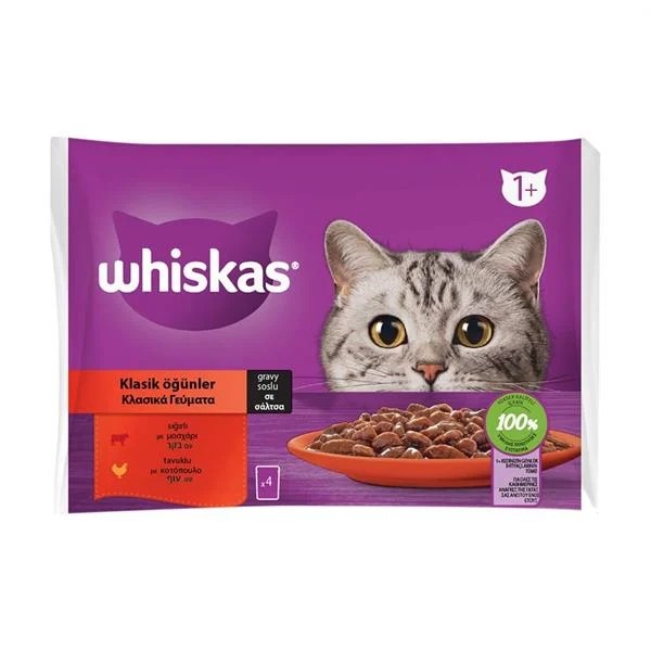 Whiskas Etli (Yavru) Pouch (85 Gr) 4'Lü