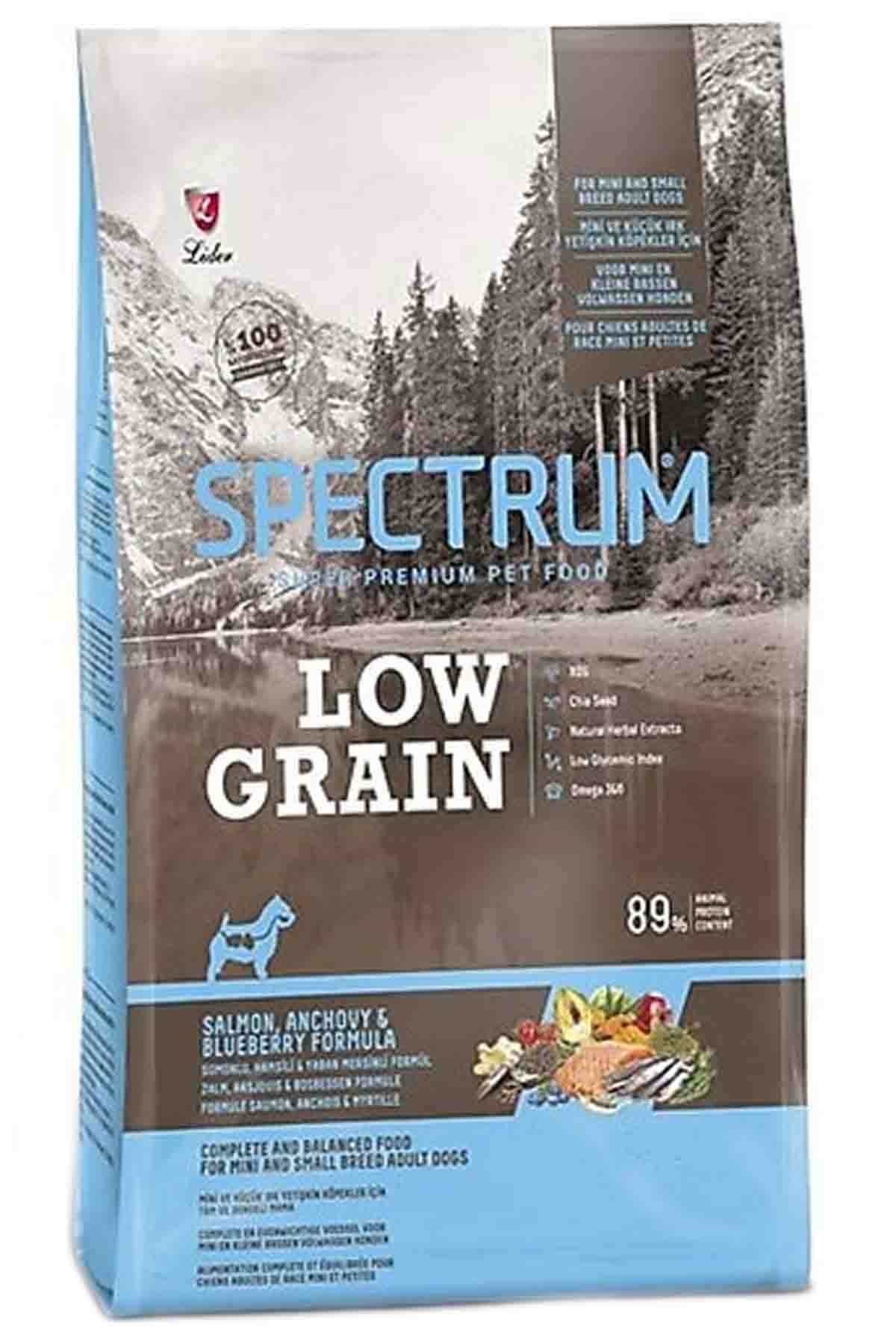 Spectrum Düşük Tahıllı Somonlu Hamsili ve Yaban Mersinli Küçük Irk Yetişkin Köpek Maması 1 kg Açık Mama