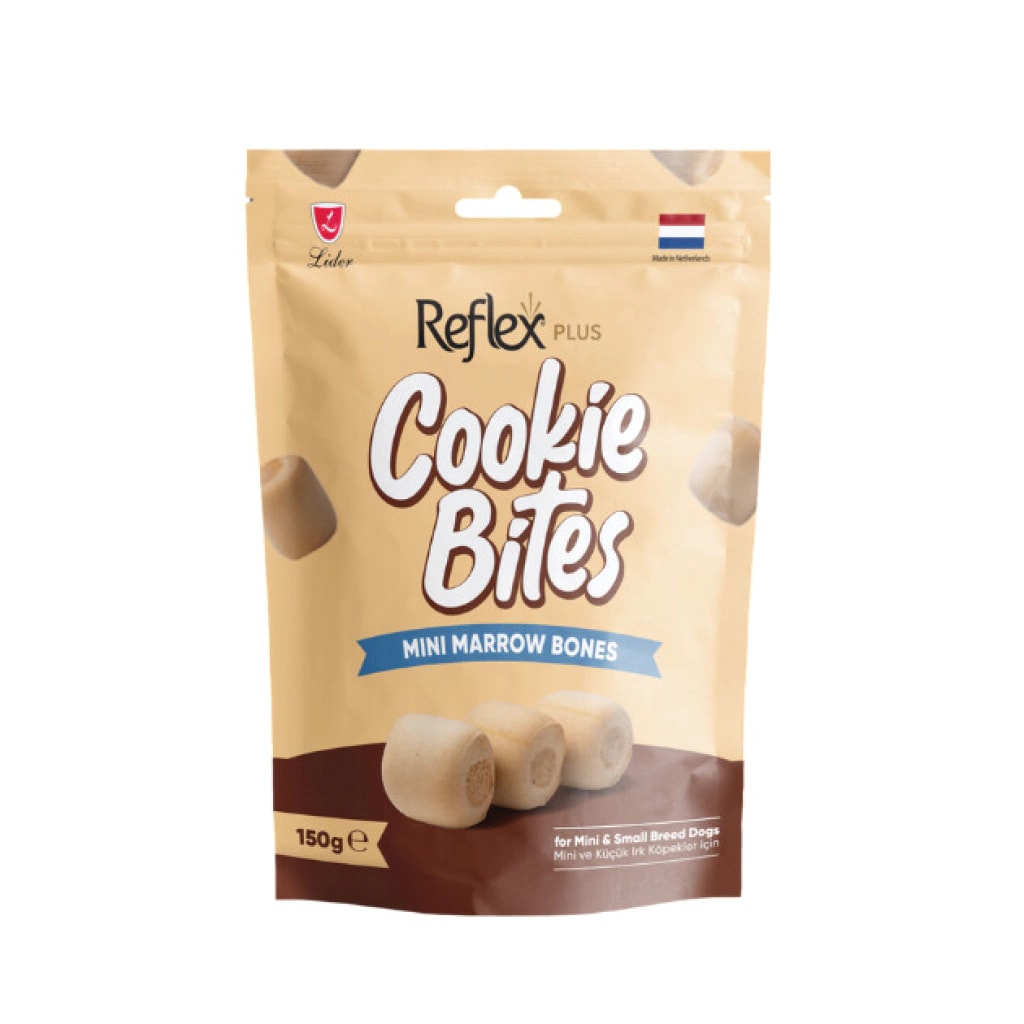 Reflex Plus Cookie Bites Mini Marrow Bones Küçük Irk Köpek Ödül Maması 150g image