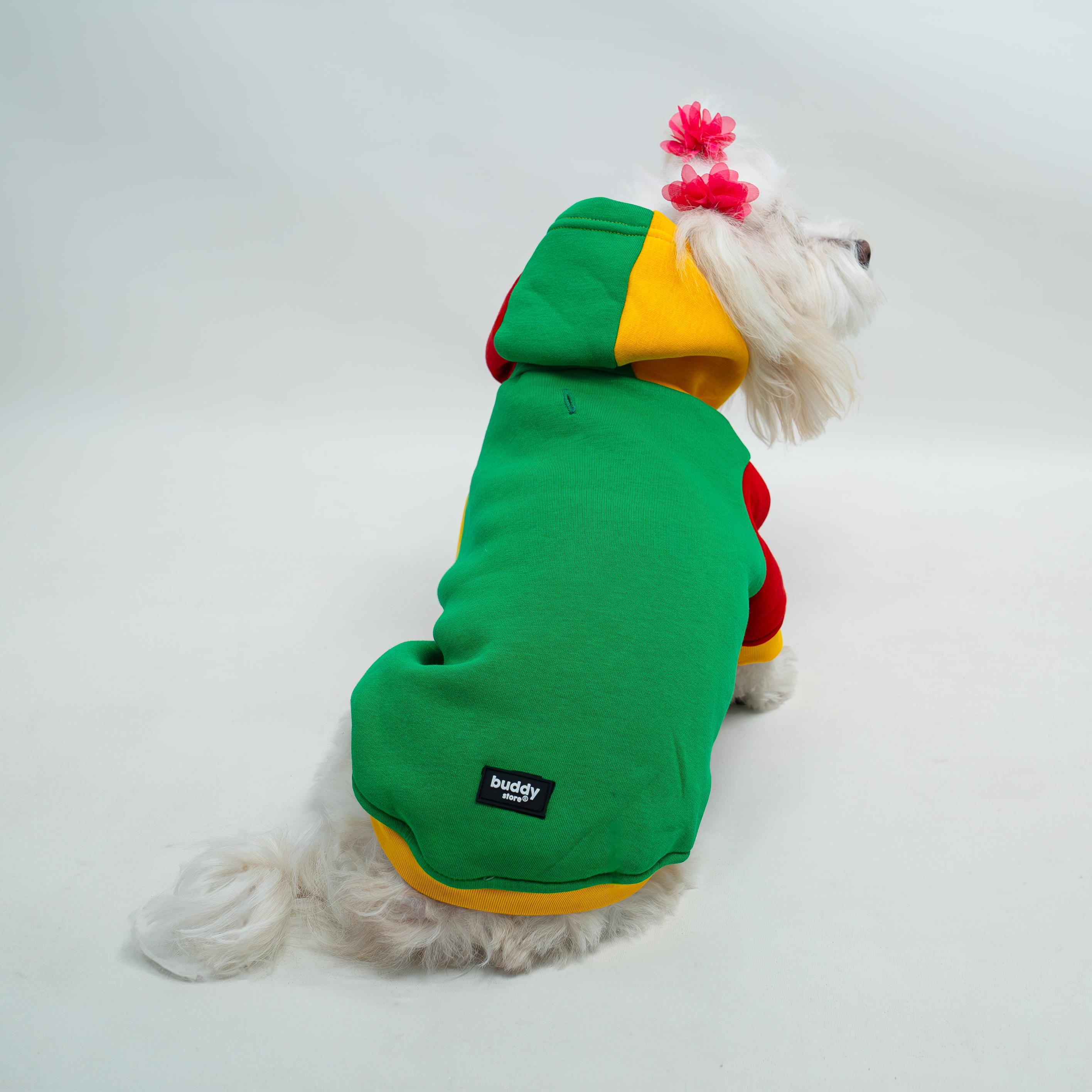 Kedi & Köpek Kıyafeti - Colourful Model Sweatshirt Hoodie