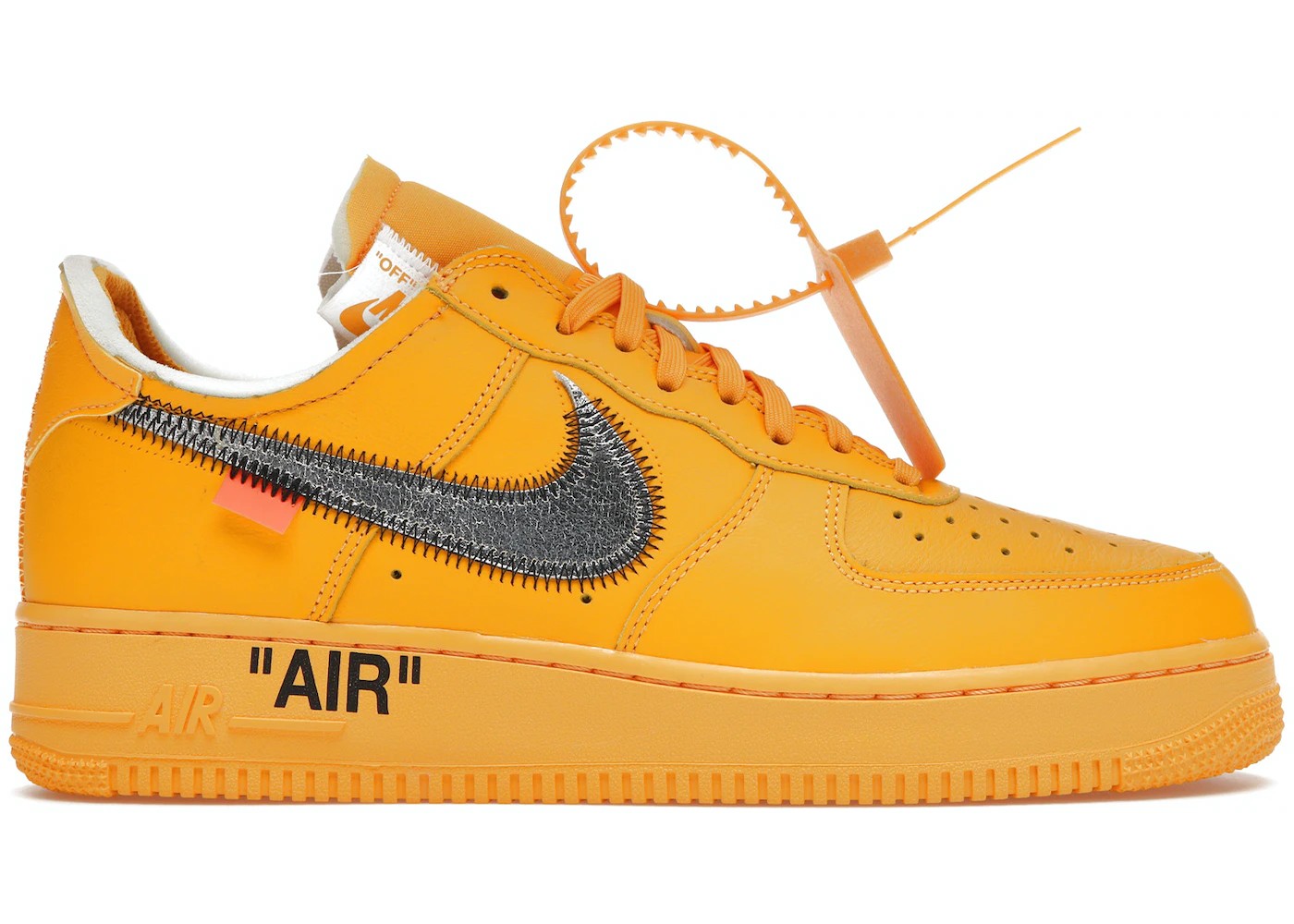 Nike Air Force 1 Low Off White University Gold Metallic Silver Product.webp