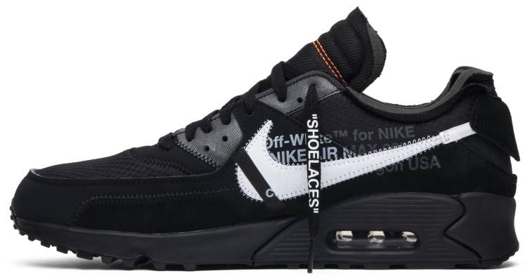 Off White x Air Max 90 Black