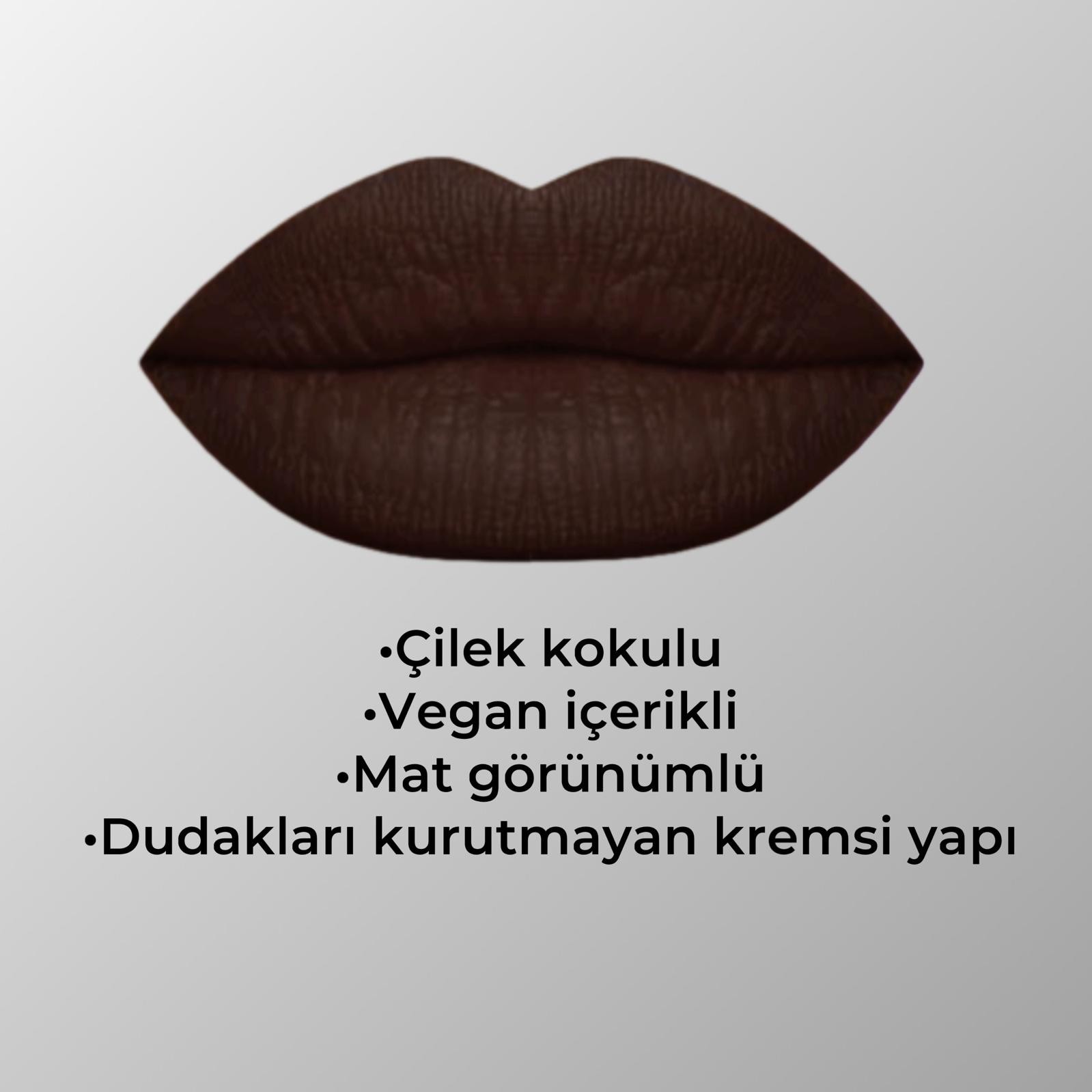 AgateDuo Mat Likit Ruj&Far 6ml - Kahverengi