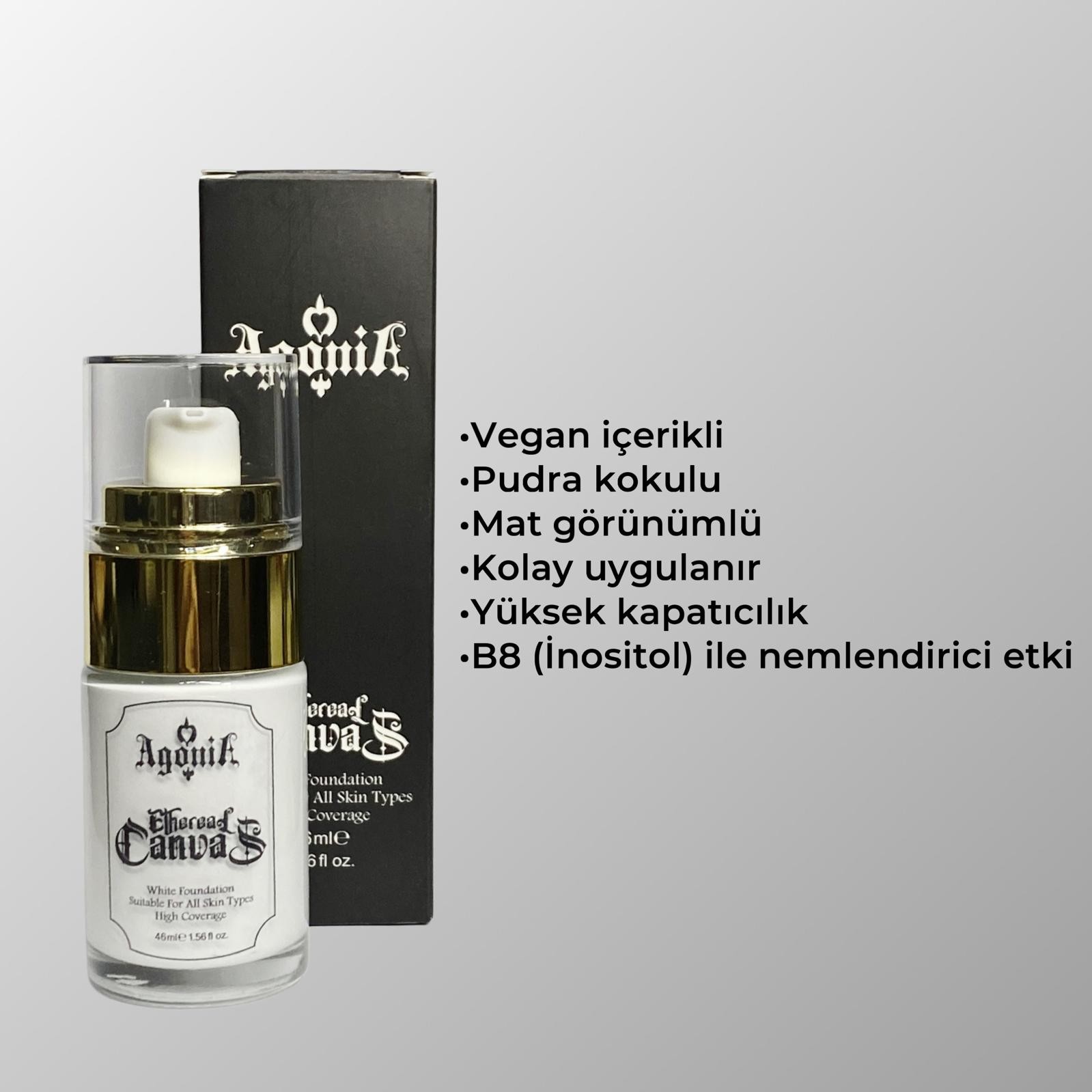 Ethereal Canvas Beyaz Fondöten 46ml - Vegan İçerikli