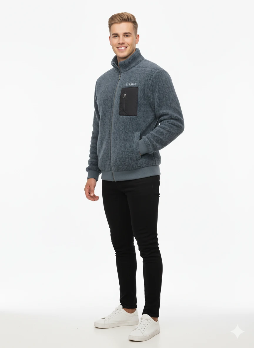 Okté Premium Full Sherpa Zip Jacket – Limited Edition - Graphite Jekyll