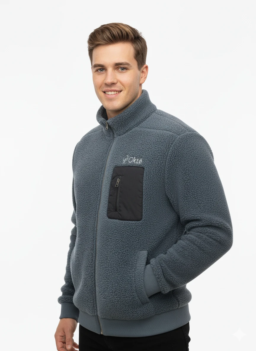 Okté Premium Full Sherpa Zip Jacket – Limited Edition - Graphite Jekyll