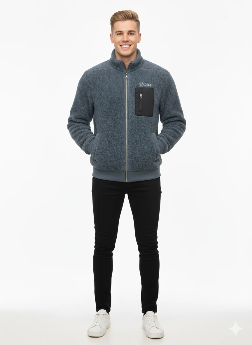 Okté Premium Full Sherpa Zip Jacket – Limited Edition - Graphite Jekyll