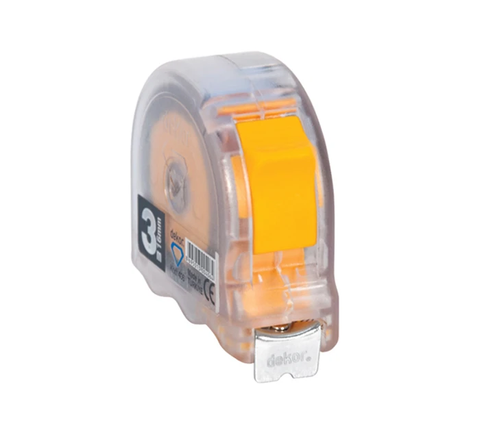 Şerit Metre: 3 m, 5 m, 8 m, 10 m; 16 mm, 19 mm, 25 mm