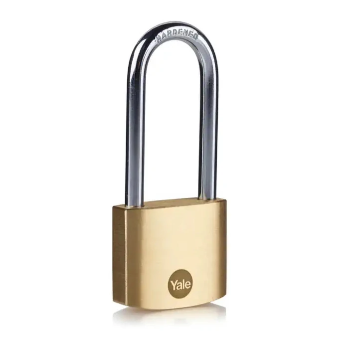 Boron Köstekli Pirinç Gövdeli Asma Kilit: 20 mm, 22 mm, 25 mm, 30 mm, 40 mm, 50 mm, 60 mm Ölçülerde; Kısa, Uzun, Ortak Açarlı (Anahtarlı), Ayarlı, Geçersözlü (Şifreli) Türlerde - Uzun Köstekli