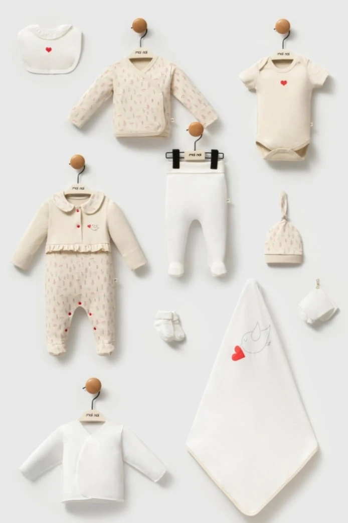 MOİ NOİ KIZ 0-3 AY KOKİNA 10LU SET