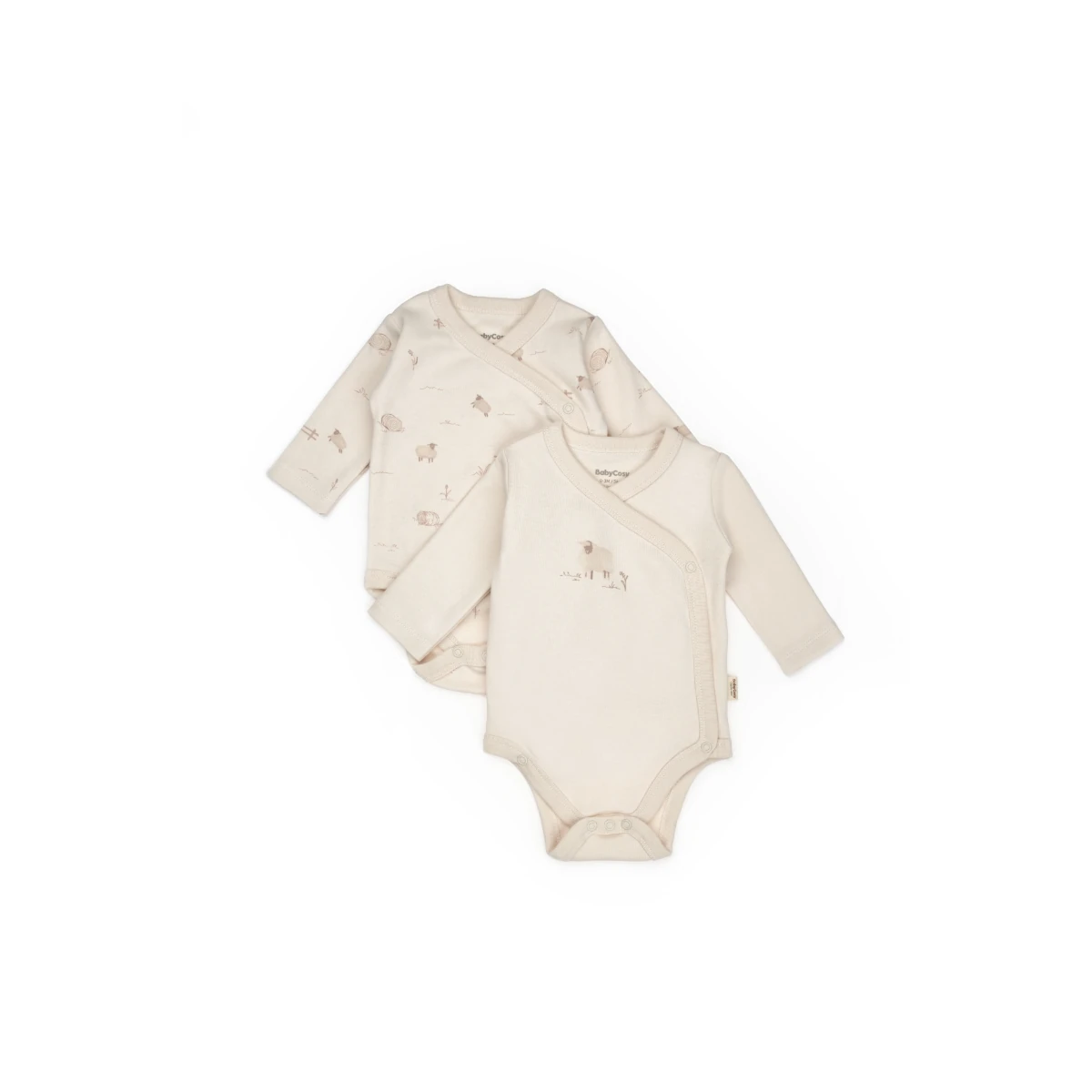 BABYCOSY ORGANIC UNISEX 3-6 AY UZUN KOL 2Lİ BODY - 3-6 ay