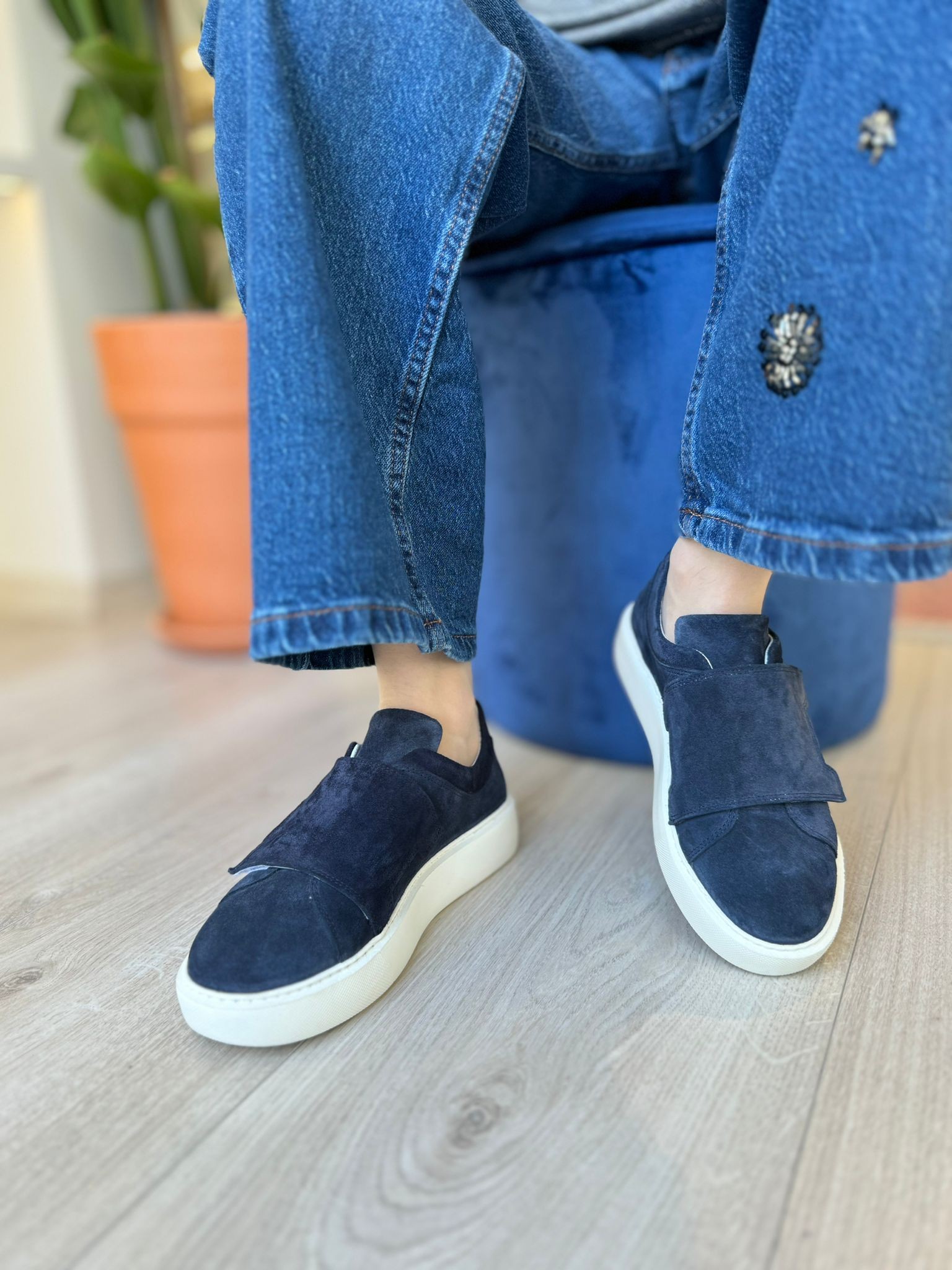 SORİA BANTLI SÜET DERİ KADIN SNEAKER AYAKKABI 