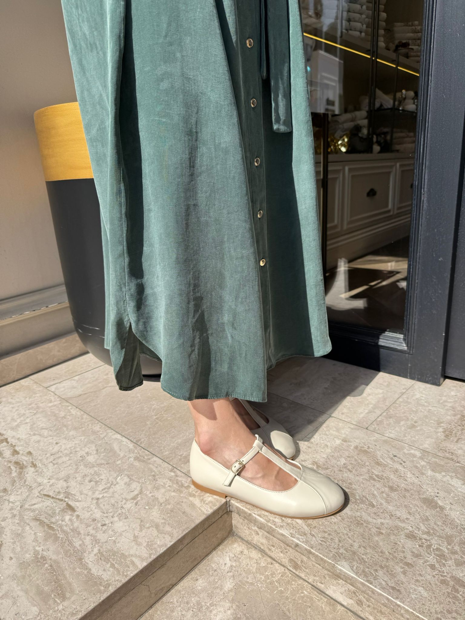  GLADYS %100 DERİ KADIN BABET 