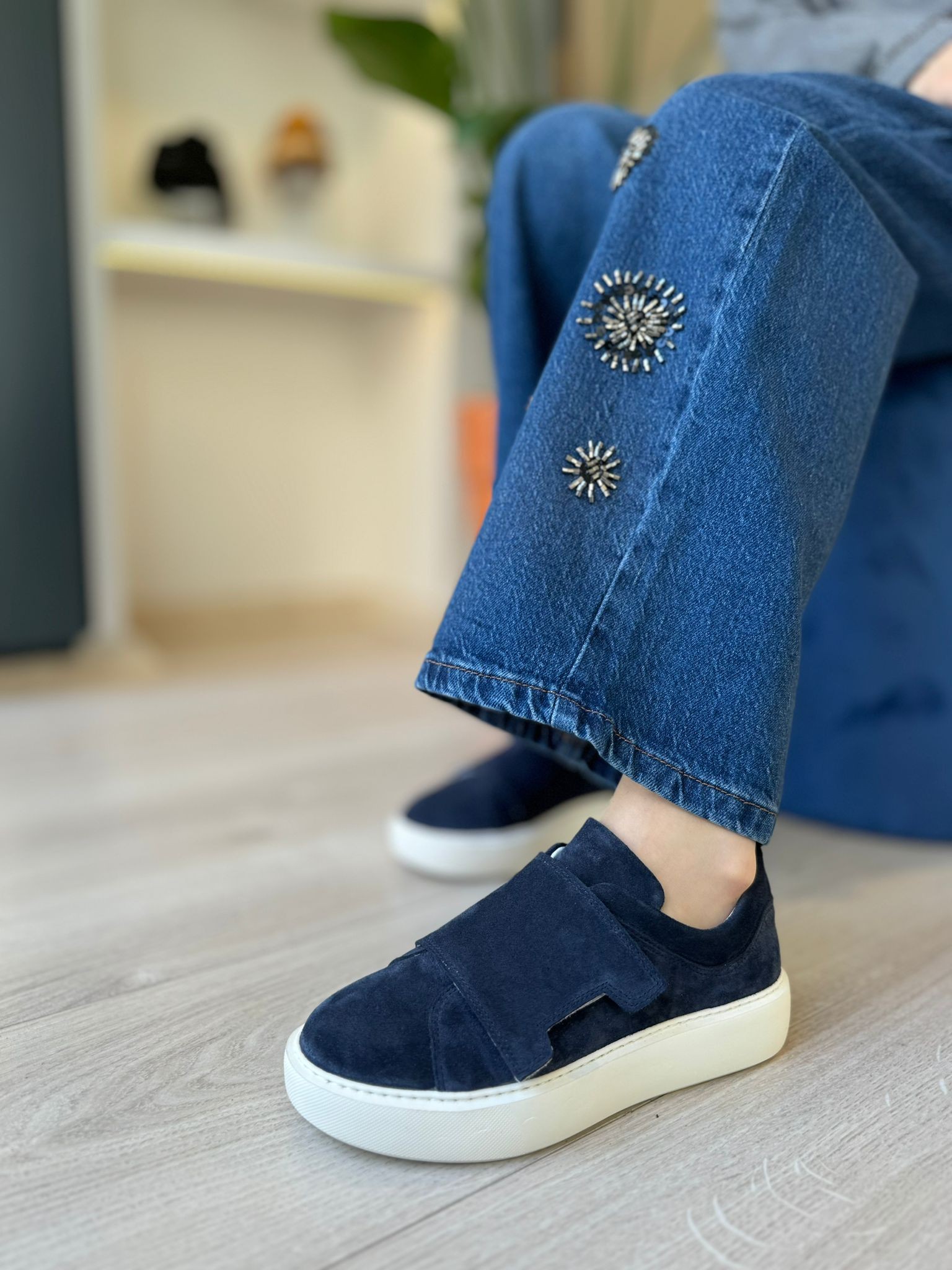 SORİA BANTLI SÜET DERİ KADIN SNEAKER AYAKKABI 