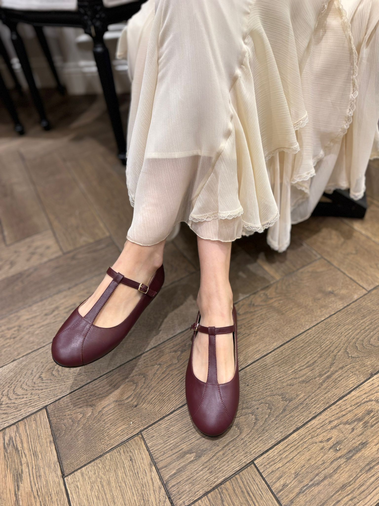 GLADYS %100 DERİ KADIN BABET