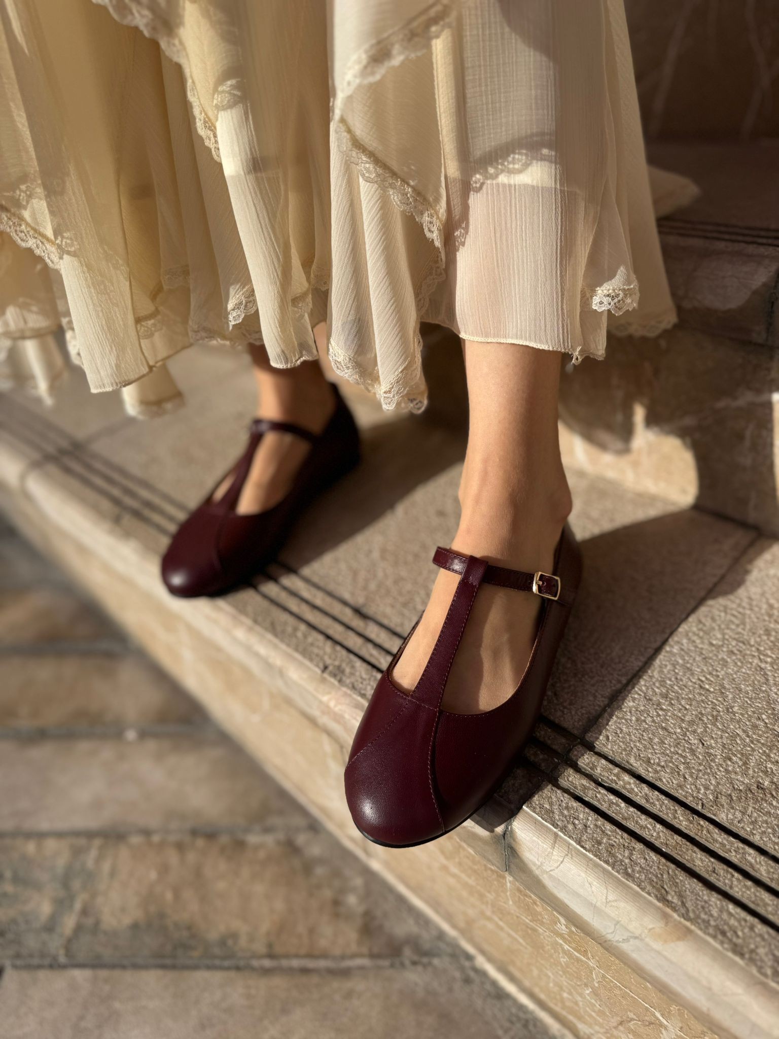 GLADYS %100 DERİ KADIN BABET