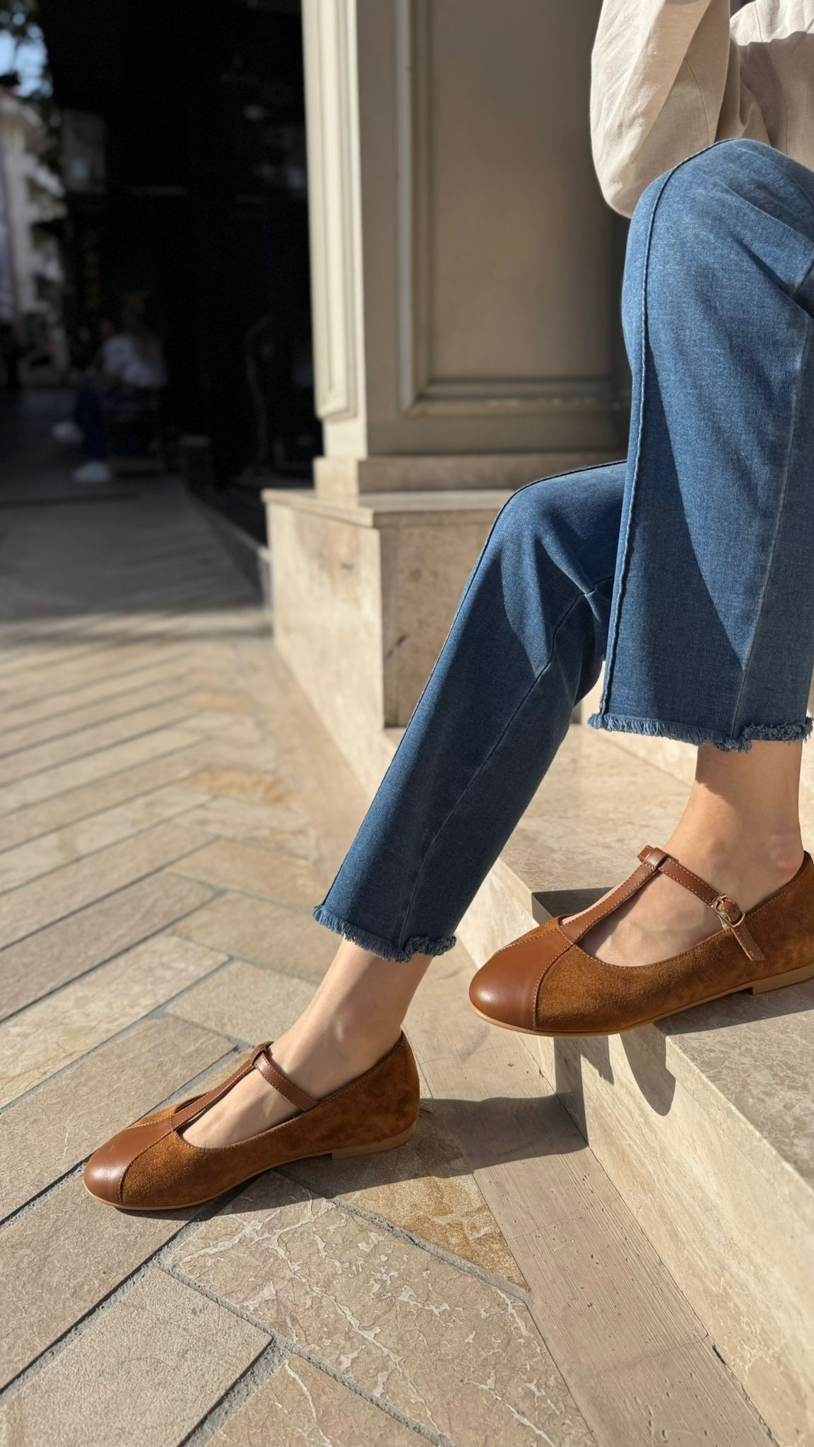 GLADYS %100 DERİ KADIN BABET