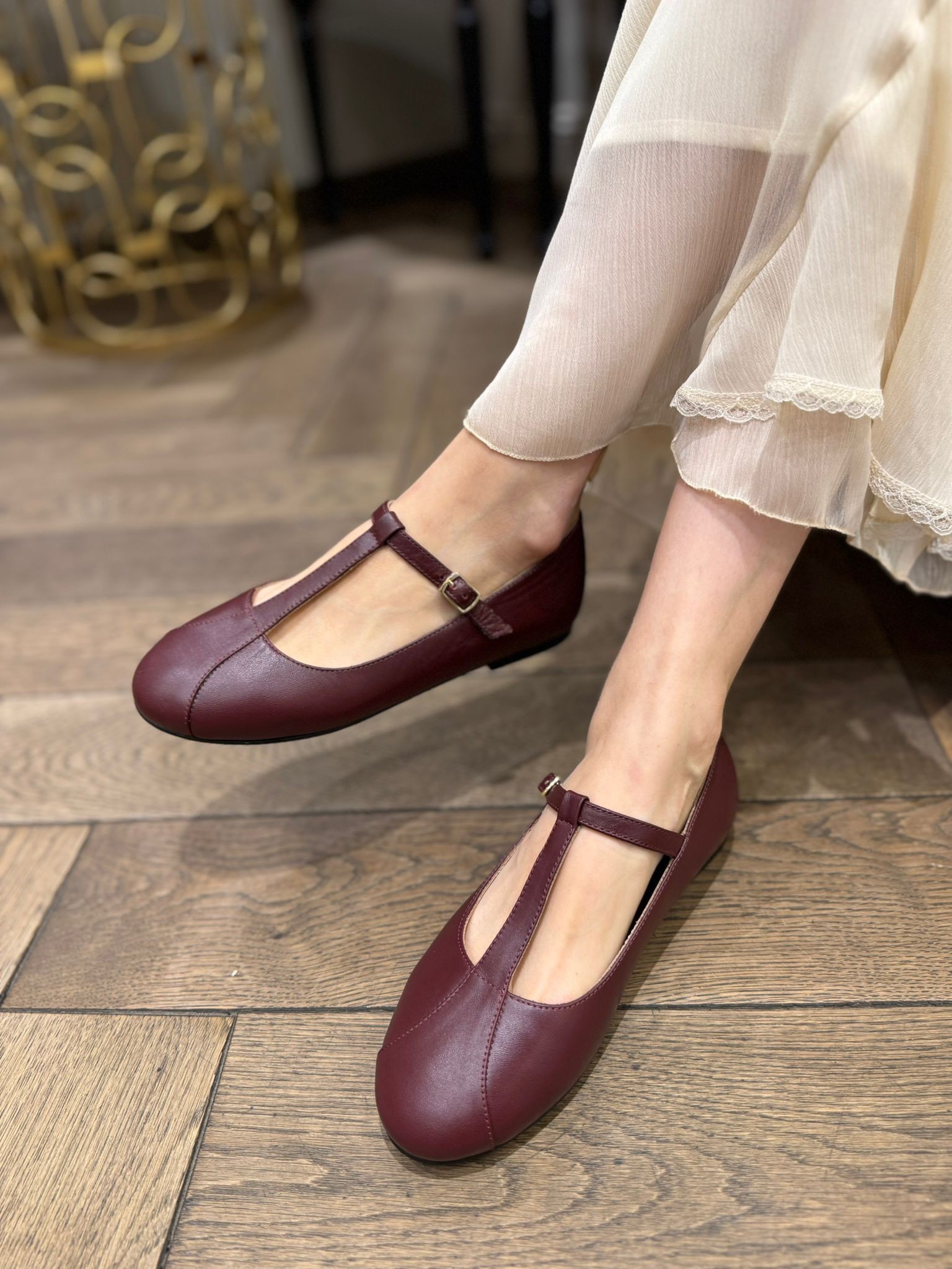 GLADYS %100 DERİ KADIN BABET