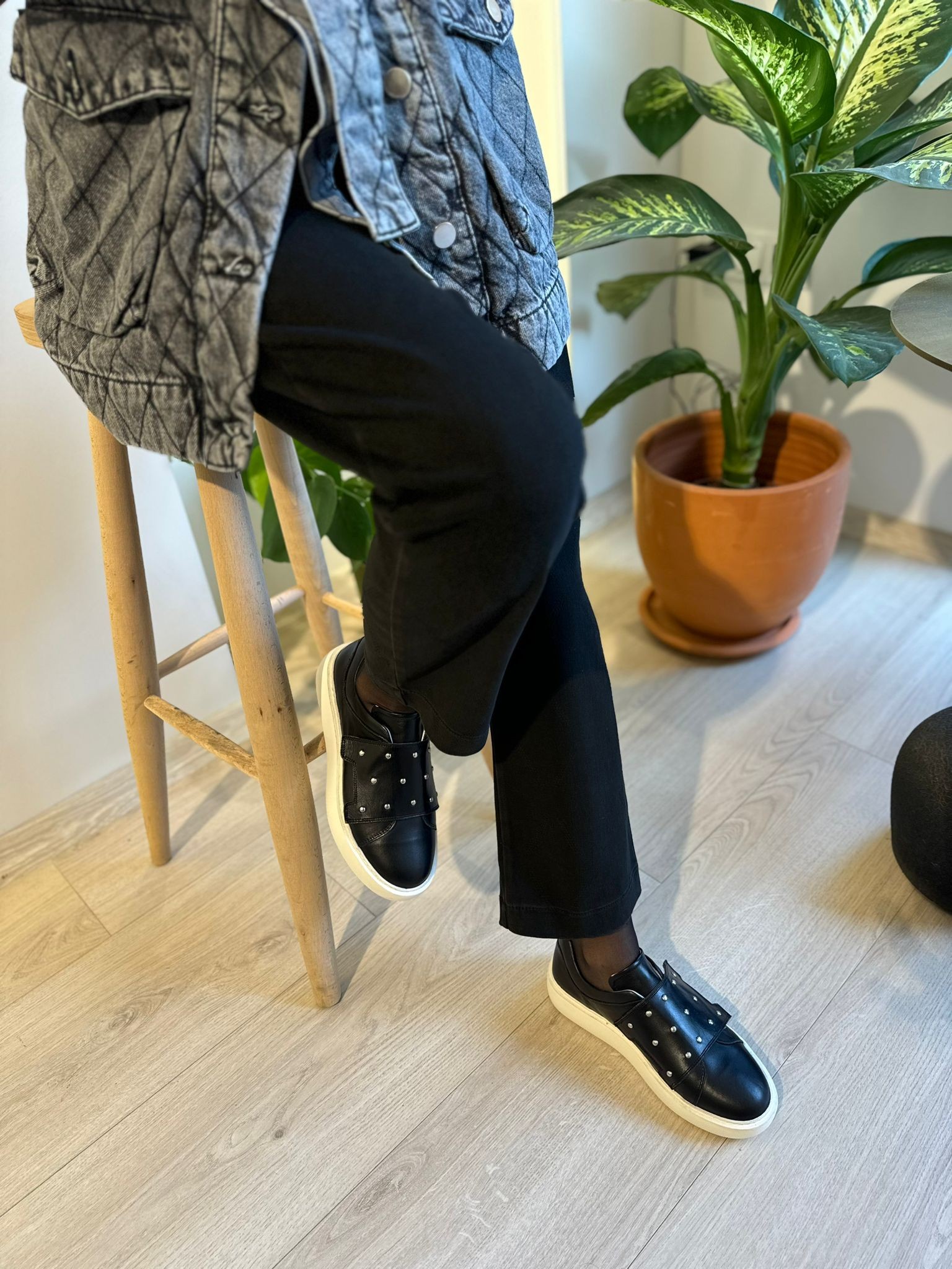 SORİA BANTLI DERİ KADIN SNEAKER AYAKKABI