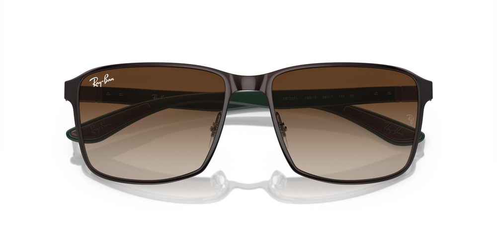 RAYBAN 3721 Unisex Güneş Gözlüğü (Yeşil/Gümüş)