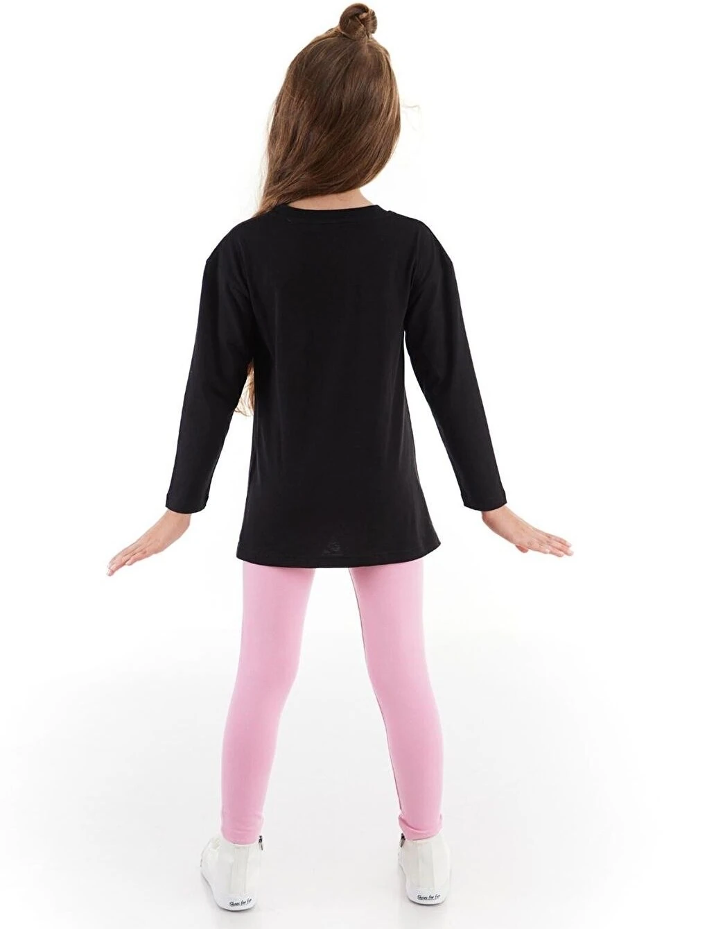 Deno Kids Uzaylı Kedi Kız Tunik Takım