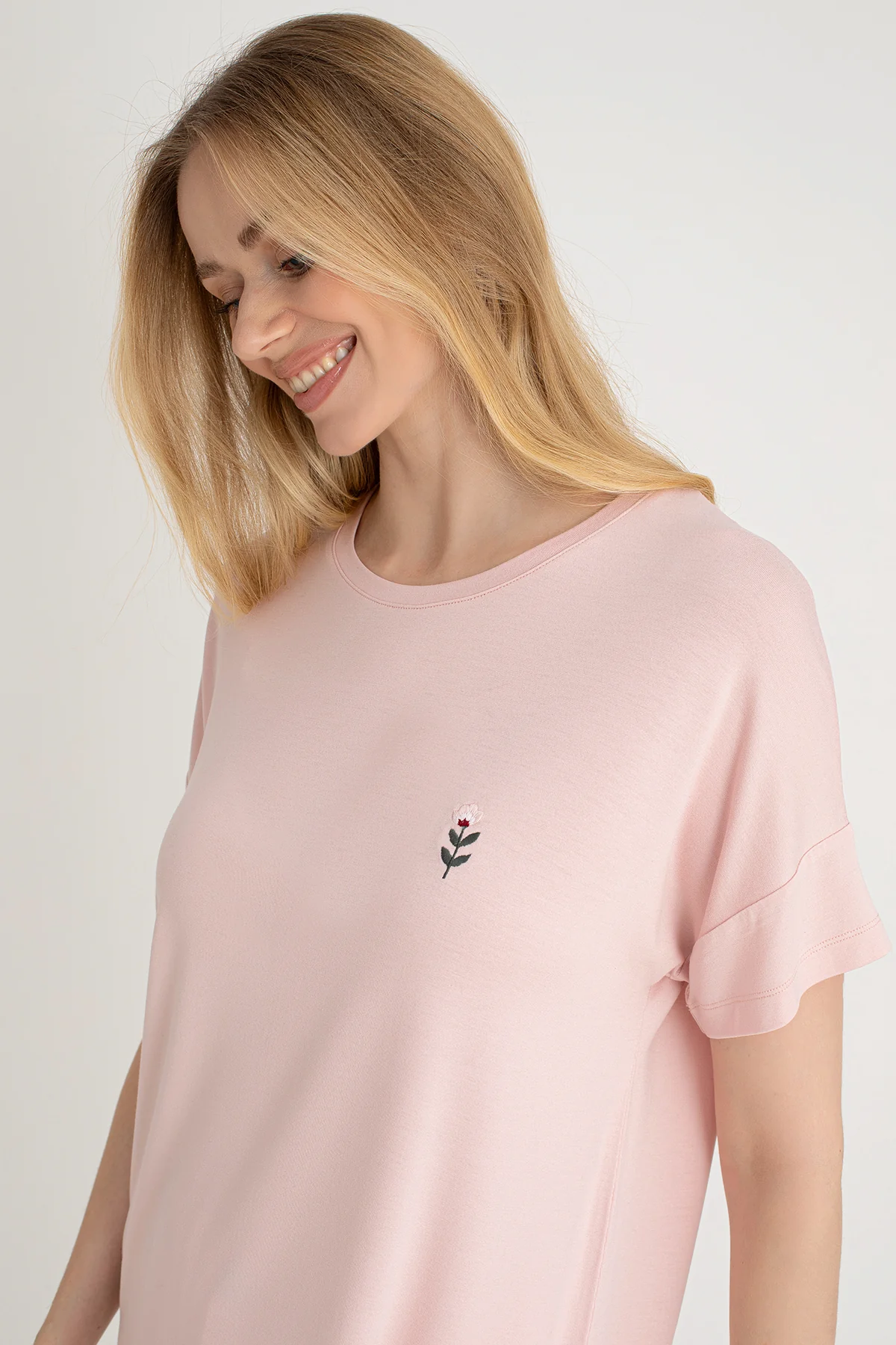 Catherine's Yumuşak Dokulu Kadın Pijama Takımı