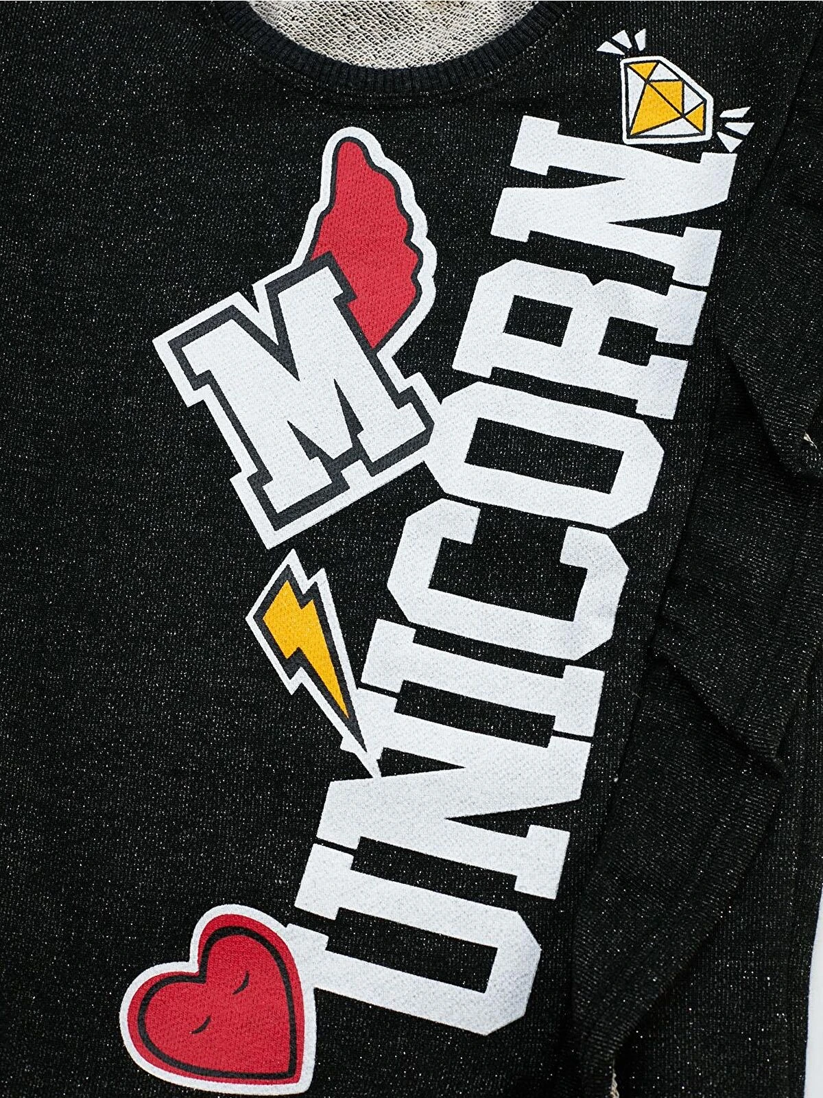 Deno Kids Karışık Simli Kız Tunik Takım