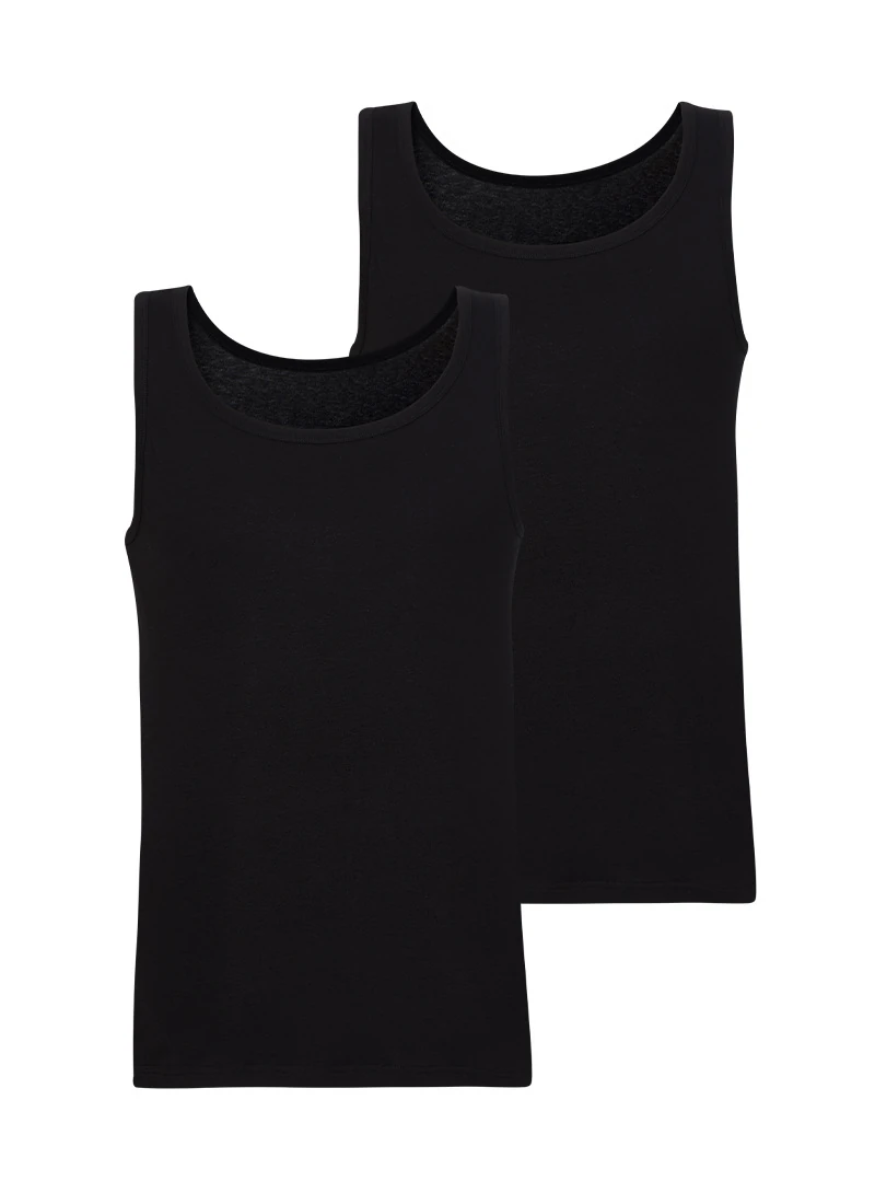 Blackspade Erkek Atlet 2'li Paket Tender Cotton 9678 - Siyah