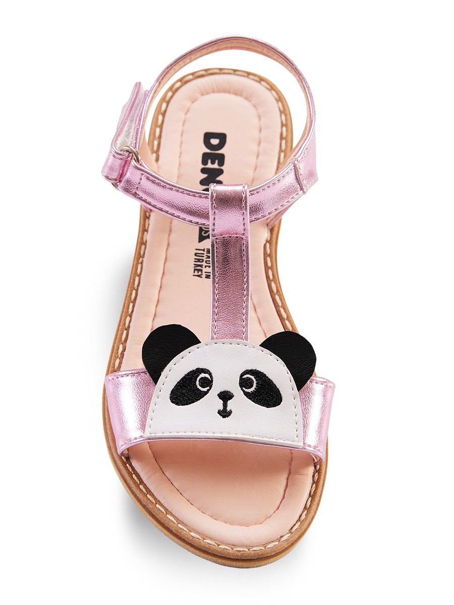 Panda Kız Çocuk Sandalet Denokids