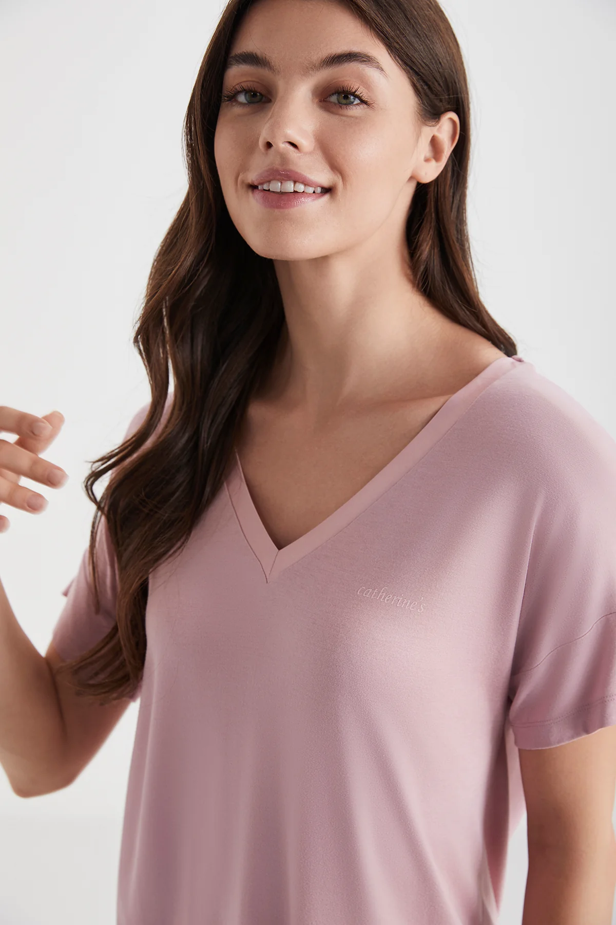 Catherine's Yumuşak Dokulu Kadın Pijama Takımı