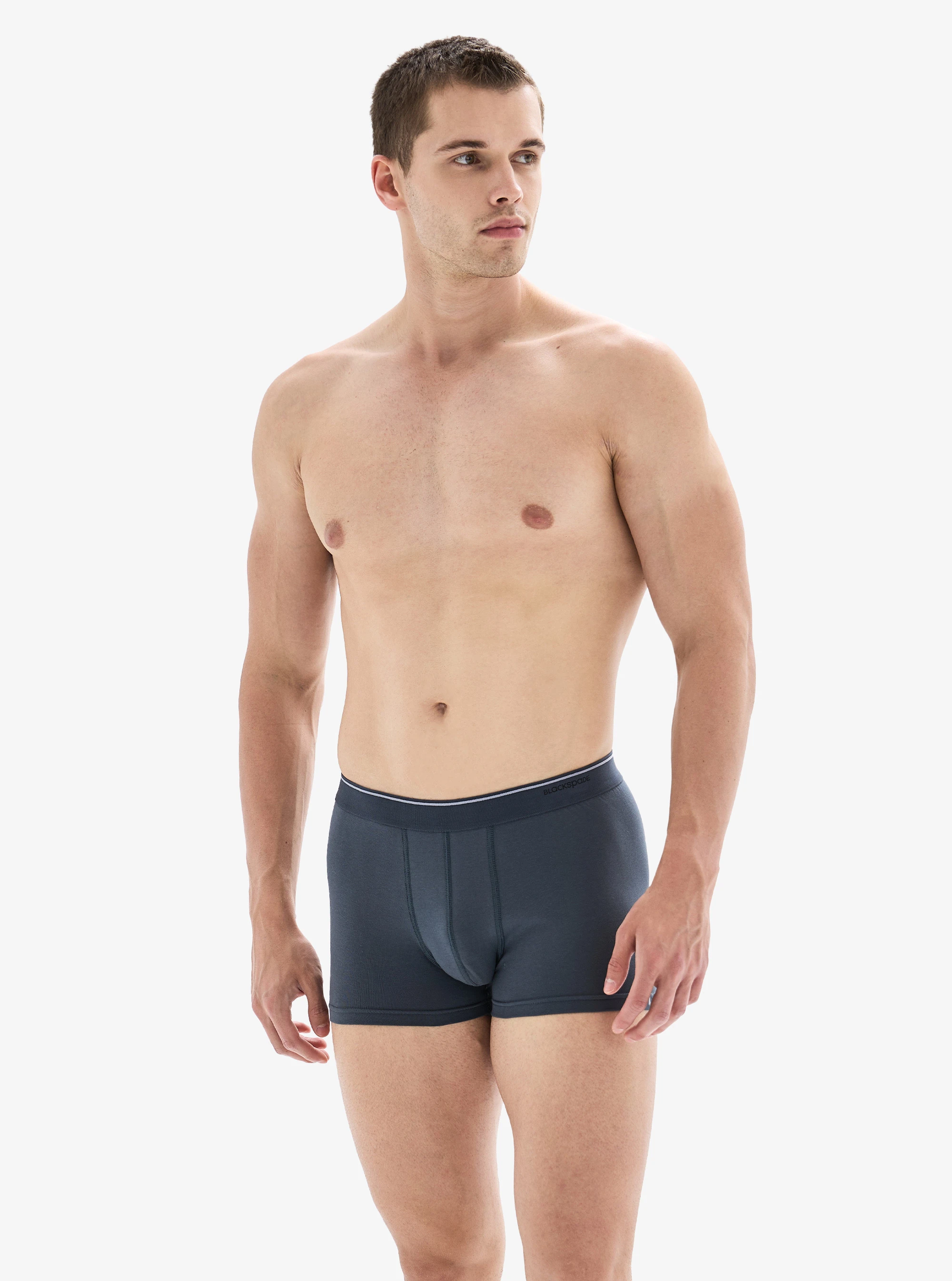 Blackspade Erkek Boxer 3'lü Paket Tender Cotton 9670 - Siyah Antra Melanj Antrasit