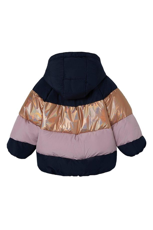 name it Name İt Lacivert Kız Bebek Mont NMFMILLE PUFFER JACKET BLOCK FOIL