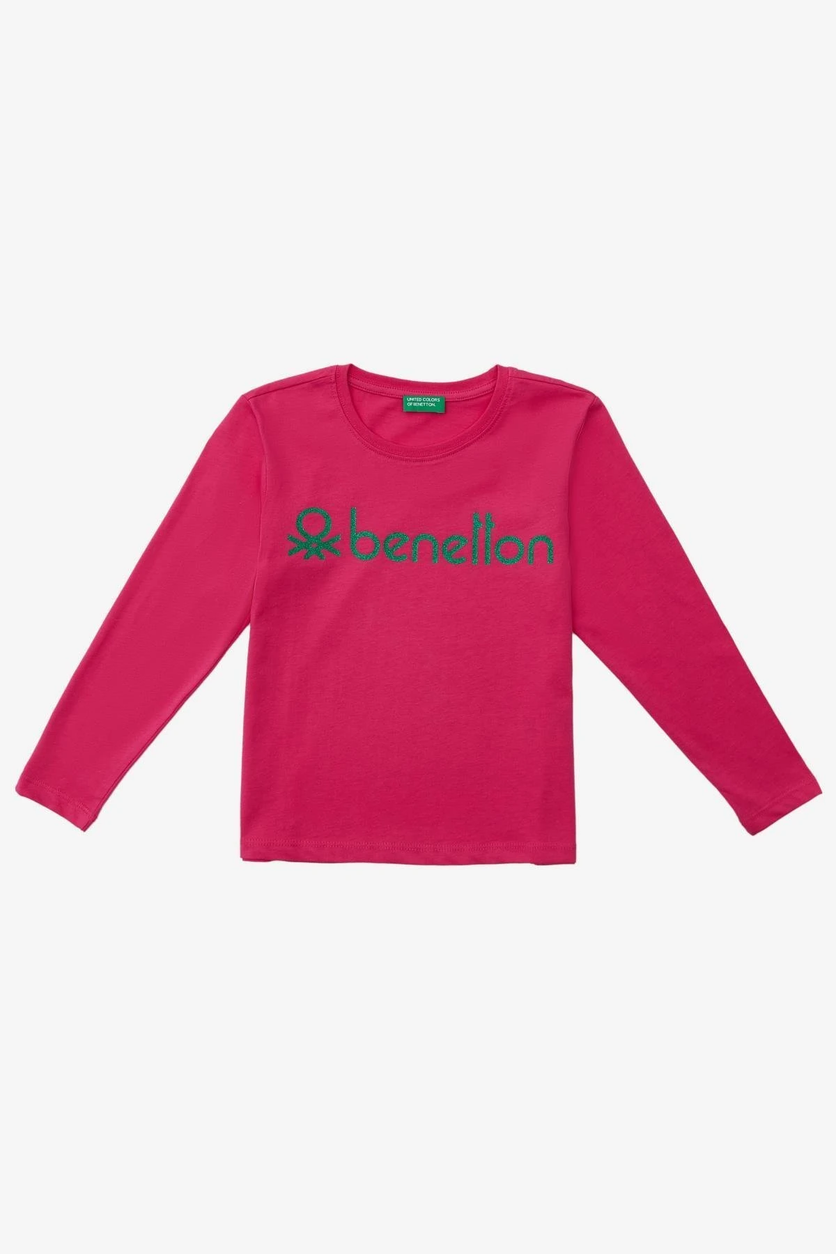 United Colors of Benetton Kız Çocuk Fuşya T-Shirt BNT-G20832
