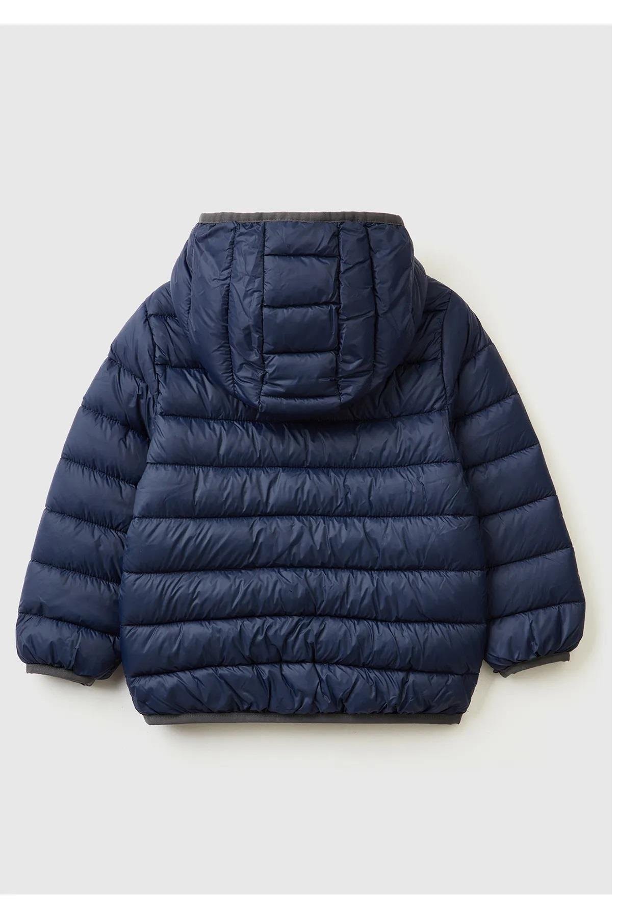 United Colors of Benetton Lacivert Mevsimlik Puffer Kız Çocuk Mont