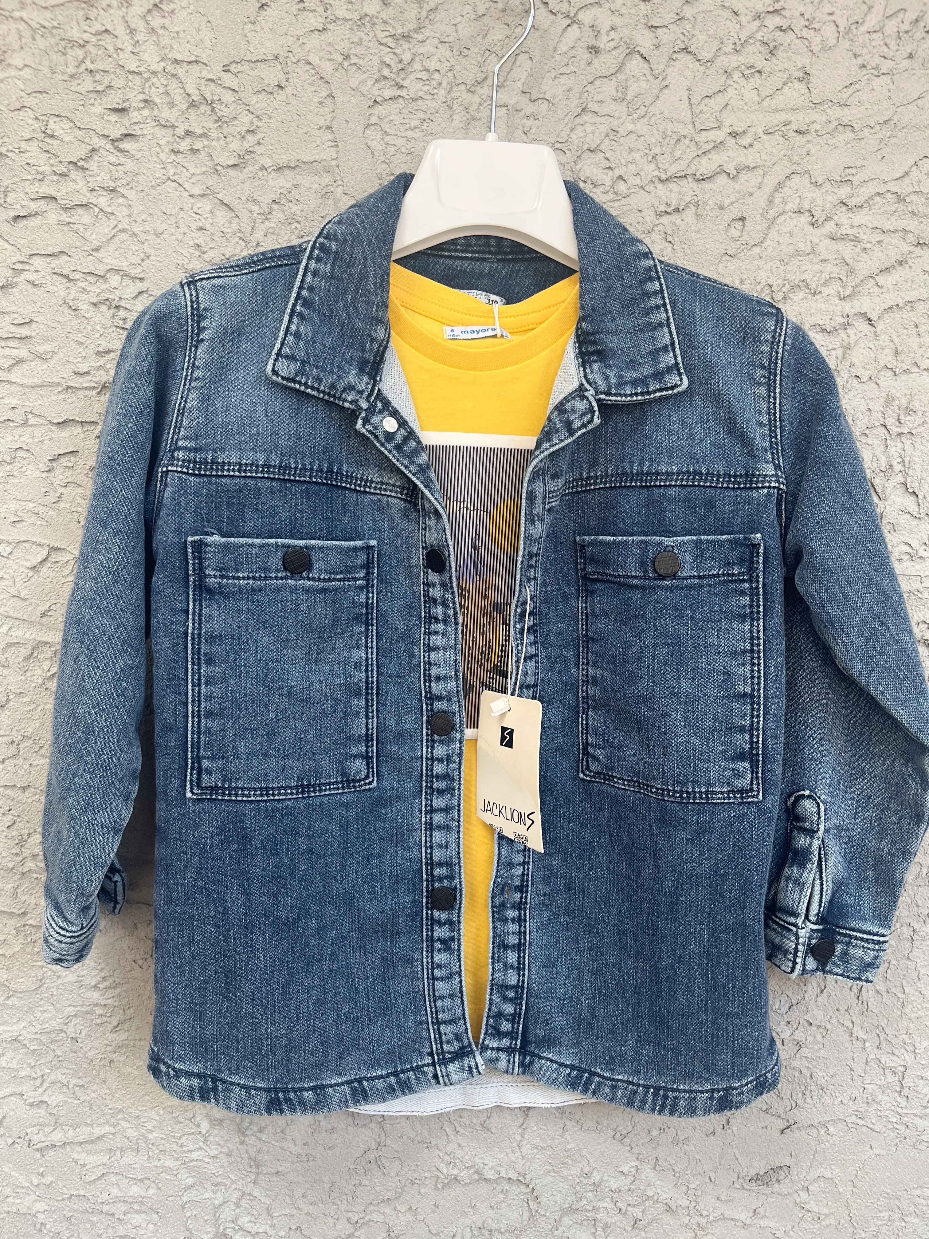 Jacklions Yumuşak Doku Kot Gömlek 